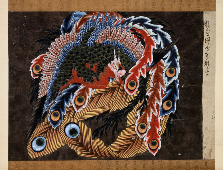 「岩松院天井絵鳳凰図下絵」（岩松院所蔵）