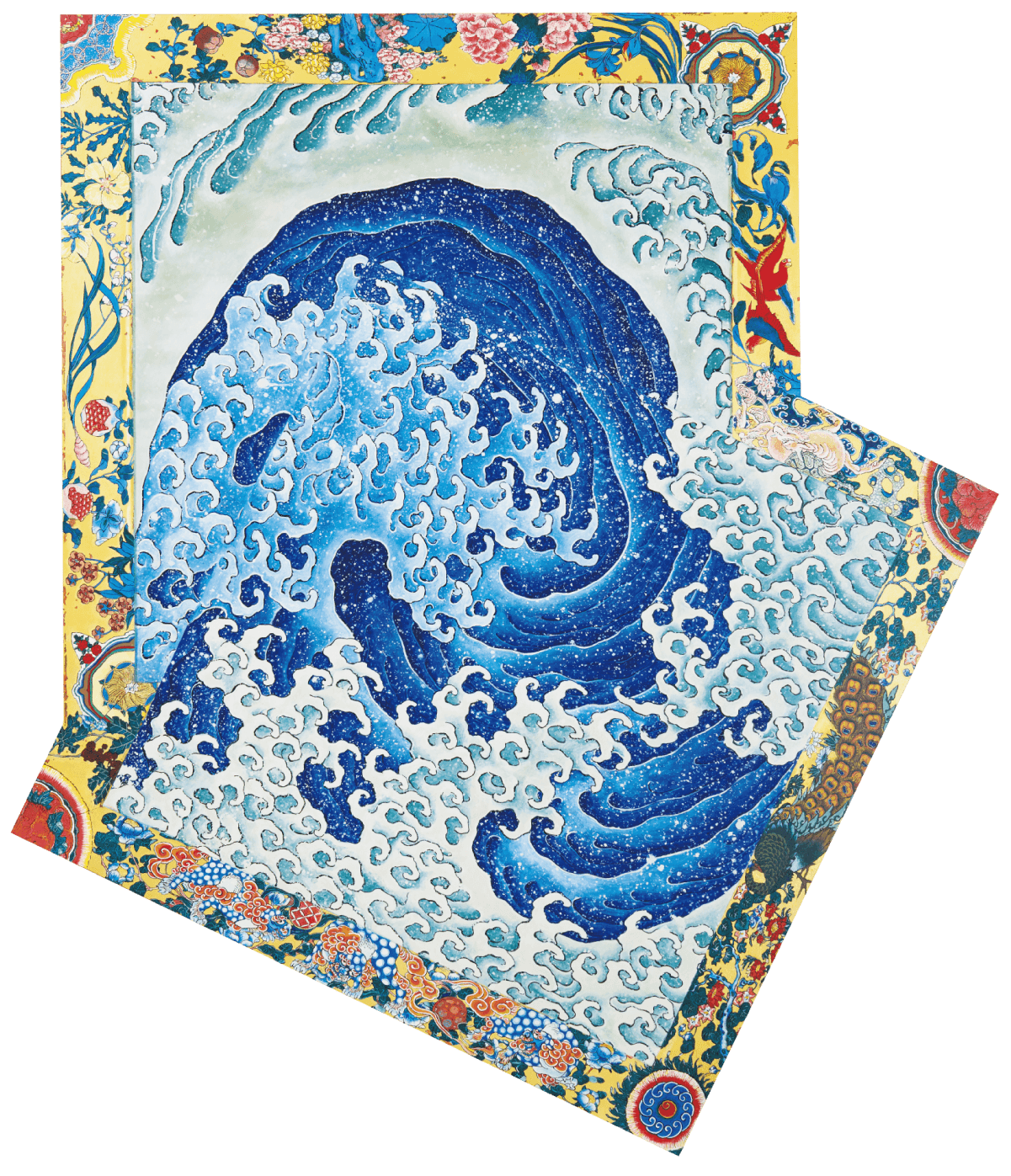 福⽥美蘭「怒濤図」