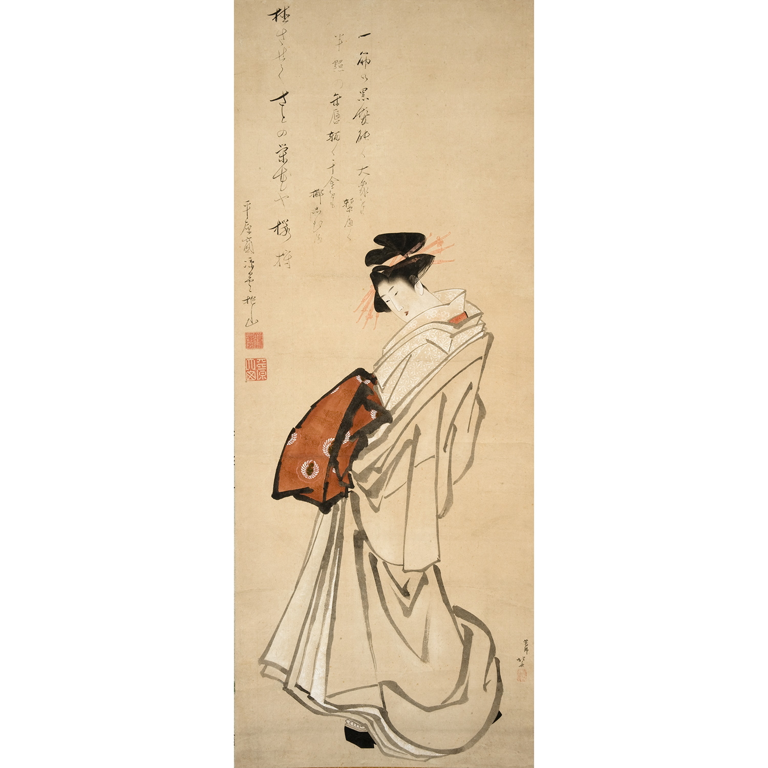 葛飾北斎「吉原遊君八朔の行事」