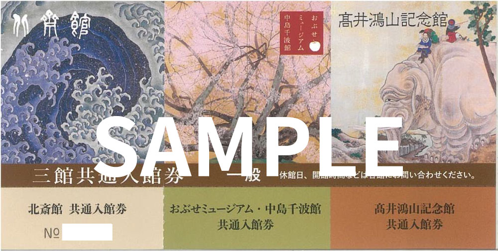 おぶせ三館共通券画像